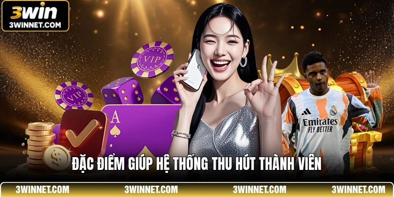 3WIN 22 Đặc điểm giúp hệ thống thu hút thành viên